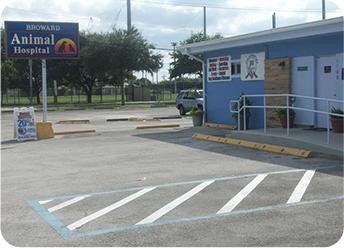 exterior photo of broward animal hospital